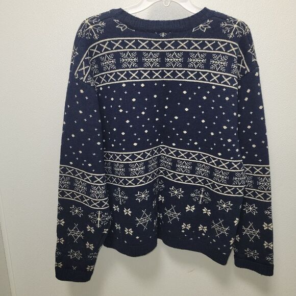 Disney Intarsia Wool sweater Adventure ahead Nordic Ski Large - Picture 2 of 6